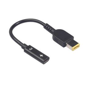 Разъем для адаптера питания ноутбука DC Plug USB Type C Type C к квадратному DC Мужчина для Lenovo ThinkPad Series Series Power Power