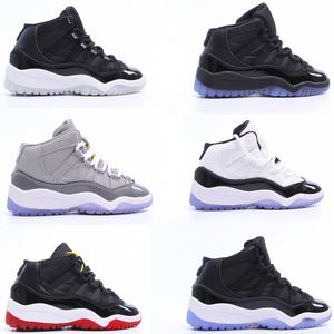 Toddler TD Cool Grey 11s Kids Basketball Shoes Gamma Blue Jubilee 25th Anniversary Space Jam Infant Big Boys Girls Bred Sneakers Children's Trainers 4Y 5Y