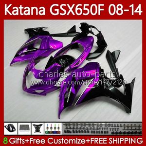 SUZUKI KATANA GSXF 650 GSX-650F GSX650F GSXF650 Mor siyah 2008 2009 2010 2011 12 13 14 120No.89 GSX 650F GSXF-650 08 09 10 11 2012 2013 2014 OEM Kaplamaları