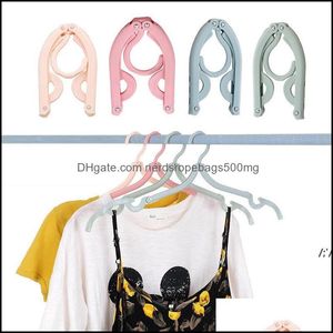 Hooks Rails Home Storage Organization Housekee Garden Travel Portable Mti-Function Folding Hanger Outdoor Clothes Torking Plastic Non-Slip