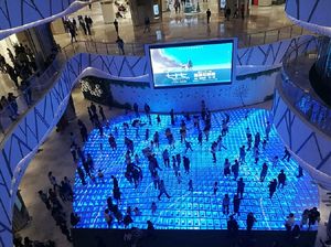 Interaktive Videobühne P3.91 Boden-LED-Bildschirm im Freien