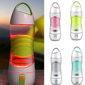 Светодиодный свет Smart Water Bottle Tracks Glass Travel Glows Masices, чтобы напомнить вам, чтобы вы остановились на ночных огнях SOS Экстренная спортивная кружка чайника YL888