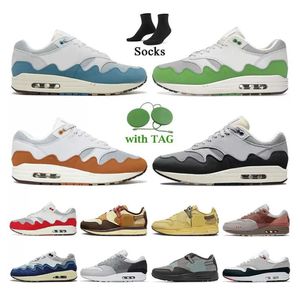 2022 NEW Women Mens Fashion Running Shoes Patta Waves Noise Aqua Monarch Black Green Baroque Brown Saturn Gold Cave Stone Trainers Sneakers eur