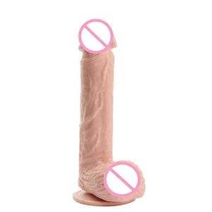 Nxy Dildos Dongs Flesh Big Dildo Suction Cup Realistic Dildo Sex Toys for Women Artificial Penis Clear Veins Big Dick Erotic Product 220426