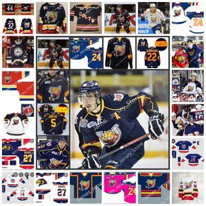 2022 Custom Ohl Barrie Colts zszyta hokeja 15 Jacob Frasca 8 Grayson Tiller 12 Ben Pickell 57 Matthew Sredl Kevin Niedenz Zach Wigle Vladislav Dvurechenskii