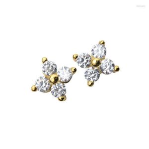 100% 925 prata esterlina joias fofinhas mulheres ouvido garanhão minúscula flor pequena brincos minimalistas para z4 dale22 farl22