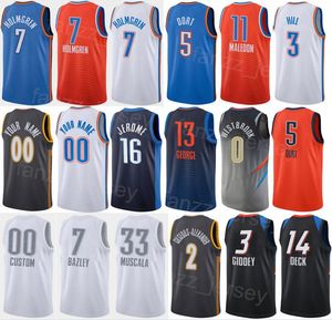 Utkast till Pick Screen Printed Basketball Peyton Watson Jersey Jaylin Williams Chet Homgren 7 Shai Gilgeous-Alexander 2 Luguentz Dort 5 Darius Bazley Custom Name Number