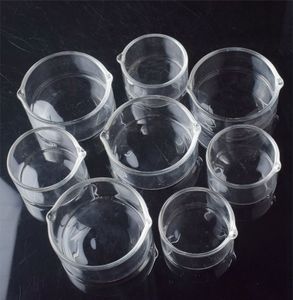 DHL Rökning Glas Vax Skål Dabber Ashtray Rätter för Nectar Collector Kit DAB Straw Oil Rigs Glas Vattenrör Bongs