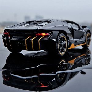 1/32 Scale Aventador LP770-4 Car Model Diecast Car Zinc Alloy Casting Model Toys Pull Back Car Toy Gift For Kids Toddlers Boys 220507