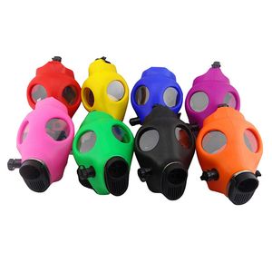 Silicone Acrilico Maschera antigas Narghilè Fumo Tubi d'acqua Facile pulizia Narghilè Tabacco Shisha Becher Bong Accessorio per utensili da fumo Bar KTV Discoteca Pazzo Giocattolo per feste ZL1002