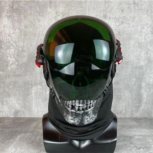 Вечеринка маскирует Cyber ​​Punk Cosplay Bloodsport DC Mask Skull Festival Festival и Rock Scene Fit Forhalloween 220826