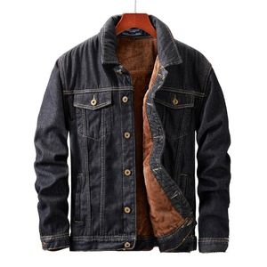 Jaquetas masculinas plus size m-8xl jeashet jeans winter high street casual masculino lã grossa algodão quente jean casacos windbreaker cowboy