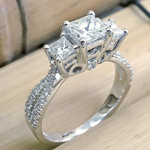 Wedding Rings Aesthetic Modern Women's Bands Charming Engagement With Dazzling Zirconia Chic Accessories Drop