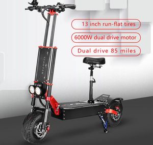 S4 dual motor drive off-road with seat adult electric scooter 13 inch off-road/road tires support European and American warehouse delivery