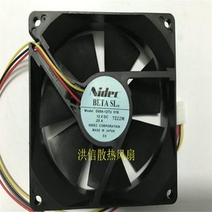 NIDEC 9025 D09A-12TU 01B DC12V0.25A TREADSKYLNING FAN