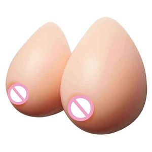 Realistische Silikonbrüste Prothese Fake Boobs Selbstklebende Titten für Drag Queen Shemale Transgender Crossdresser H220511