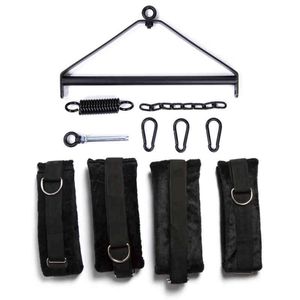 Nxy Sm Bondage Bdsm Set Sex Swing Soft Material Handcuffs Bandage Gear Adult Games Chairs Hanging Door Erotic Toys for Couples 220423