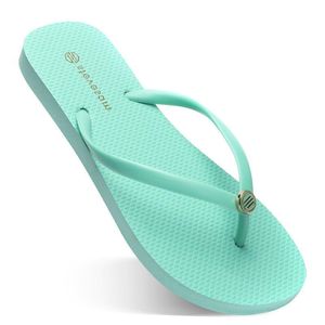 pantofole di moda scarpe da spiaggia flip flops womens verde giallo arancione blu scuro blu scuro rosa marrone sneaker sport sport 35-38 all'aperto bene bene uS5.5-13