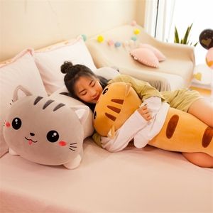 Jouet chat de 50130 cm de long, animal en peluche doux, cadeau pour enfants, décoration de maison, fille, WJ290 220707