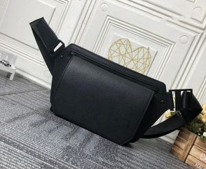 Fanny Pack Bag Preto Aerogram Slingbag Designer New Grained Bezerro Genuíno Couro Sling Bag Carteira M59625 M57081 Mens Mensagem Cintura Belt Bags Luxurys Cross Body