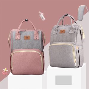 Bolsa de maternidade organizadora de bolsas de fraldas para carrinhos de bebê para mamãe para mamãe enfermagem de grande capacidade para saco molhado ganchos grátis 220514