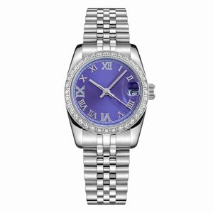 31mm Top Watch Automatic Mechanical Mens Ladies Diamond Bezel Stainless Steel Waterproof Luminous WatchL1
