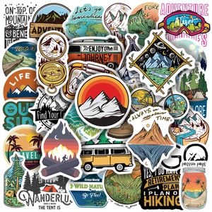 50pcs/Lot Car stickers graffiti camping hiking For Kids skateboard water bottle notebook laptop decor Helmet bicycle sticker PVC Guitar DIY Decals