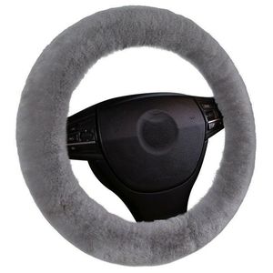 Steering Wheel Covers Handle Cover For Autumn And Winter Car Beautiful Girly Navy Fluffy Furry Velour Interior CoverSteering