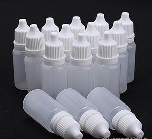 1000pcs lot, 10ML PE Plastic Dropper Bottles With Childproof Cap With for E juice