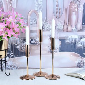 decoration Heads Metal Candlestick Holders Stands Wedding Table Centerpieces Flower Vases Road Lead Party Decoration imake221