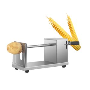 Household Potato Spiral Cutter Machine Tornado Potato Tower Maker Twisted Fruit Vegetable Slicer French Fries Twister
