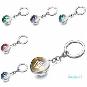 Keychains Genshin Impact Men Car Charm Bag Pendant Anime Cosplay Gods Eye Key Ring for Womens Accessories Cute GiftSkeyChainsKeyChains