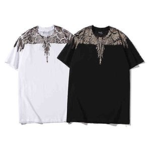 Tees Tee T shirt Shirt s Guochao Mb Chao Land Crack Wing Cotton Loose Street Style Mans1S1