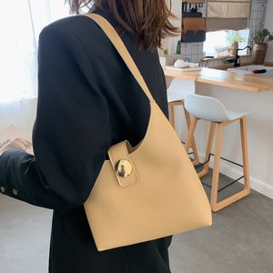 Myyshop wallet PB0010 Fashion PU Leather One Single Shoulder Bags Simple Cross Underarm Bag Khaki 23cm