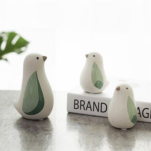 Przylot Nordic Creative Ceramic Bird Figurines Home Dekoracje Akcesoria Party Rzemiosło zwierzęcy z ozdobami salonu 220518