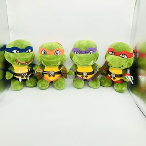 Manufacturers wholesale 4 designs 25cm turtle variant animation cartoon game peripheral plush toy doll children's gift