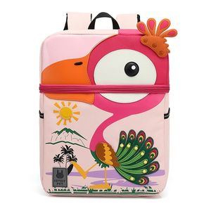 3D Kindergarten Schultasche für Kinder Cartoon Pfau Modell Baby Alter 3-6 Kinder Geschenk Niedliche Anti-verlorene Kleinkind Schultaschen LJ201225