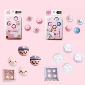 Haushaltskrankchen rosa Sakura Daumenstock Grip Cap Joycon Cover für Nintendo Switch OLED NS Lite Joy-Con Controller Thumbstick Fall