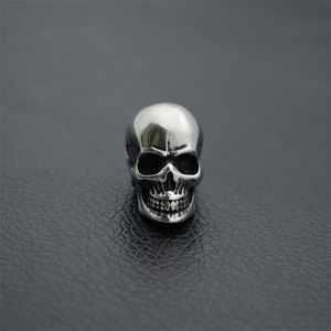 Cadeias 12pcs Personalidade Aço inoxidável 3D Men's Head Skull Pingente Pingente Jóias de Halloween Rock Halloween