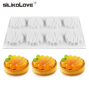 Silikolove 8 Cavidade 3D Bolo de silicone Ferramentas de cozimento de molde de mousse de mousse diy moldes de decoração de cozinha 220601