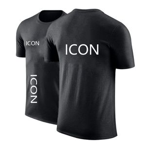 Unisex homem verão ícone cor sólida personalizar confortável algodão hip hop camisetas manga curta casual impressão fina tops 220609