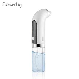 Microbubble Blackhead Remover Water Cycle Vacuum Suction Deep Pore Facial Cleaner MIni Small Bubble Cleaning Beauty Instrument 220514