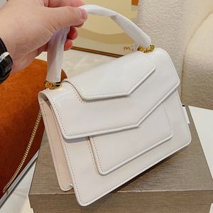 Women Crossbody Bags Snakehead Handbags Purse Sheepskin Leather Serpentine Chain Magnetic Buckle Solid Color Flap Messenger Organ Bag