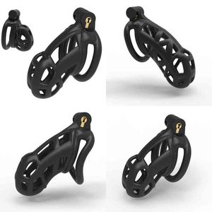 Nxy Cockrings 3D Chastity Cage Anello per pene BDSM Barella Masturbatori maschili Sexitoys per uomini Dispositivo Accessori esotici Giocattoli sexy 220505