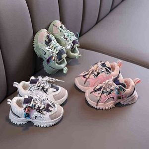 أحذية رياضية 2021 BOYS BOYS BAYS Baby Lace-Up Fashion Sneaker Toddler Kids Trainers Infant Soft Shoes Kids Sport Shoes G220527