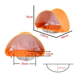 Baby Beach Tent Portable Shade Pool UV Protection Sun Shelter For Infant Outdoor Toys Child Swimming Pool Play House
