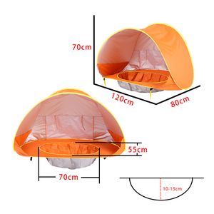 Tenda per baby spiaggia per tonalità portatile piscina UV protezione da sole Ritifera per i giocattoli per neonati per bambini in piscina da gioco da gioco