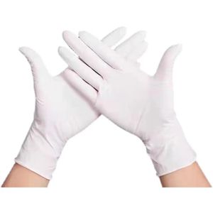 Disposable gloves transparent thickened latex kitchen food catering and beauty salon protection