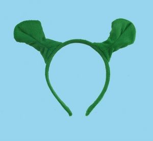 Halloween dekoracja fryzury Hoop Shrek HairPin uszy głowa pałąk głowa koło koła kostium f0822