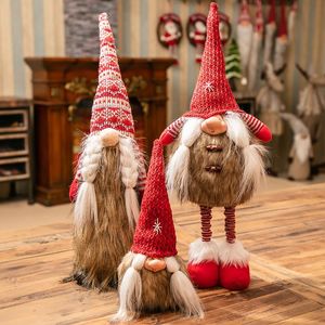 Dekoracje świąteczne Rudolph Doll Forest Old Man Love Standat Bezimienne ozdoby Nordic Gnome Dekoracja Prezenty Party Materiały